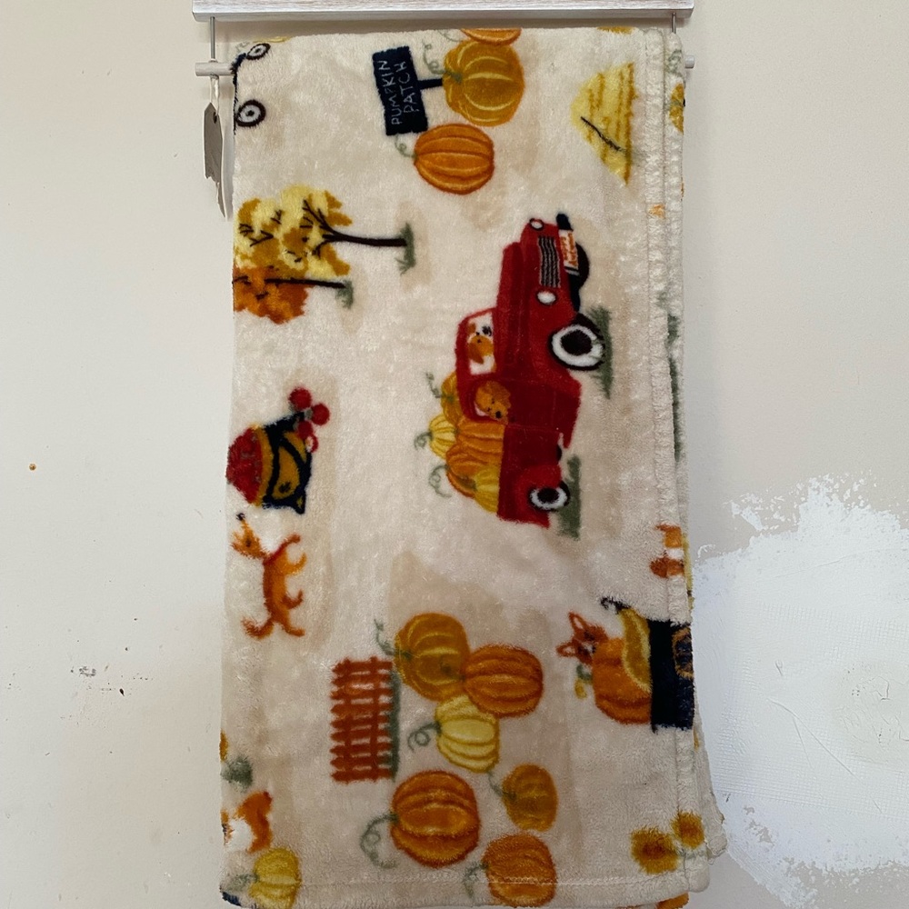 Harvest/Fall themed dog throw